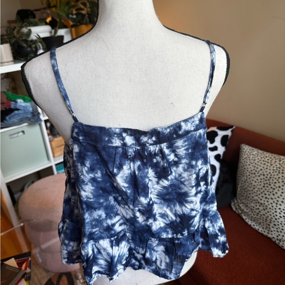 GAP Navy Tie-Dye Tank Top - Picture 2 of 3